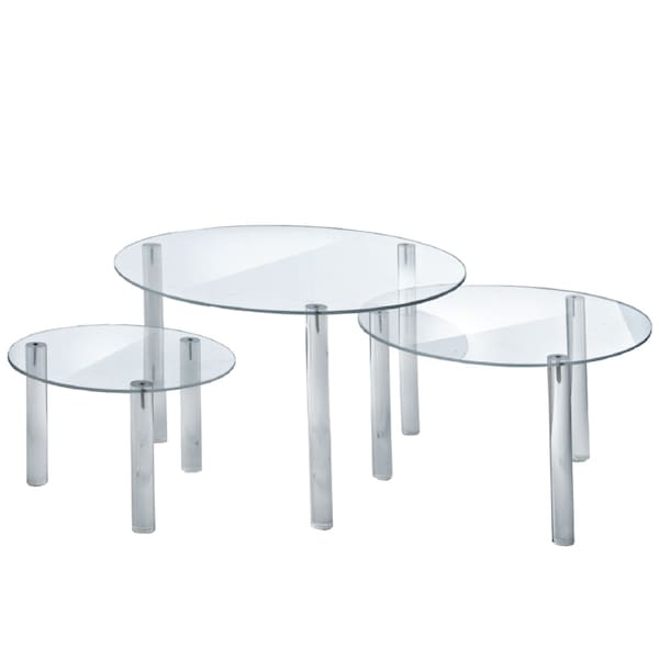 3-Piece Acrylic Large Round Riser Set